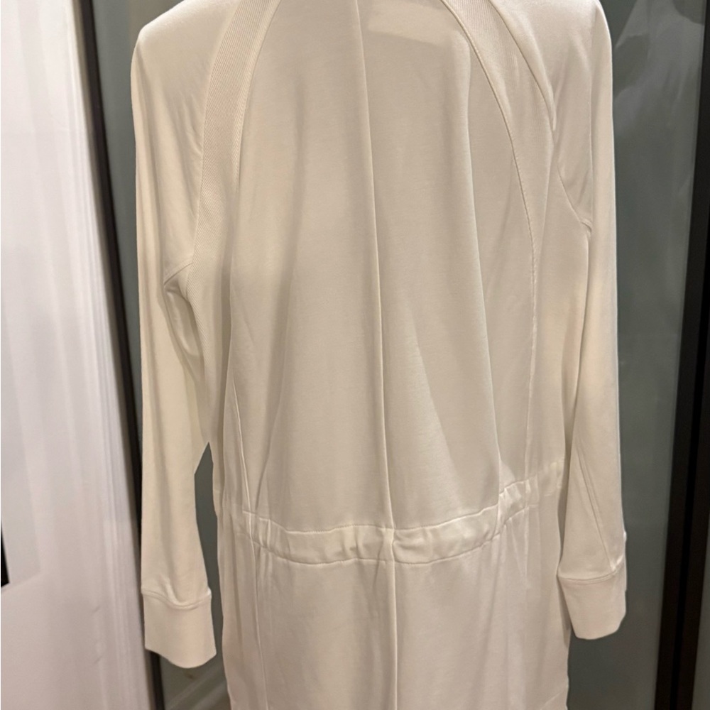 T by Talbots White Full-Zip Jacket - Picture 3 of 7
